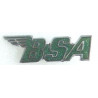 BSA cut out green enamel badge