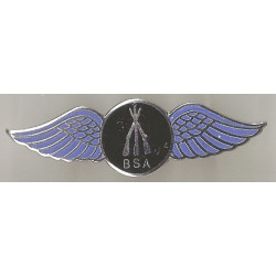 BSA arms wings enamel badge