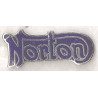 NORTON bleu enamel badge