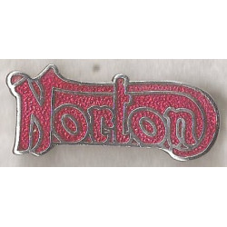 NORTON red enamel badge