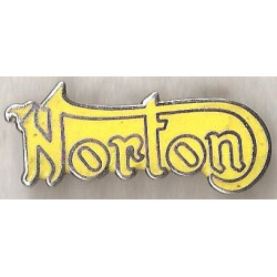 NORTON yellow enamel badge