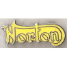 NORTON yellow enamel badge