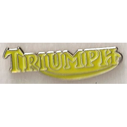 TRIUMPH cut yellow badge 