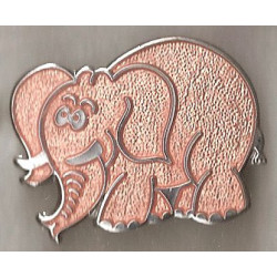 Elephant PINK  badge 