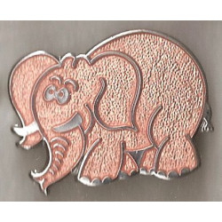 Eléphant rose Badge