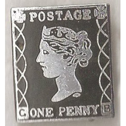 one penny postage   badge 