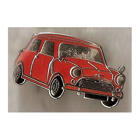 AUSTIN mini blanche badge