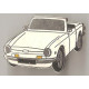 TRIUMPH TR6  33mm x 26mm