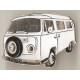 VW VOLSKWAGEN BUS COMBI  badge 40mm x 30mm