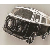 VW VOLSKWAGEN BUS COMBI  badge 40mm x 30mm