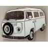 VW VOLSKWAGEN BUS COMBI  badge 40mm x 30mm