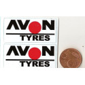 AVON TYRES Mini stickers "slot " 50mm x 23mm