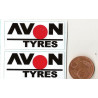 AVON TYRES Mini stickers "slot " 50mm x 23mm