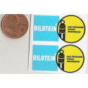 BILSTEIN Mini stickers "slot " 42mm x 24mm