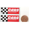 CARS Mini stickers "slot " 55mm x 21mm