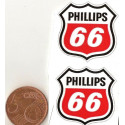 PHILLIPS "66" Mini stickers "slot "  30mm x 30mm