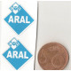 ARAL Mini stickers "slot "  23mm x 22mm