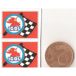 Automobile Club de l'ouest  Mini stickers "slot  18mm 