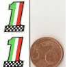 ITALIAN FLAG Mini stickers  slot  19mm x 13mm