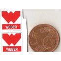 WEBER Mini stickers "slot " 14mm x 14mm