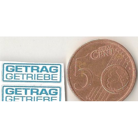 GETRAG GETRIEBE  Mini stickers "slot  36mm x 13mm