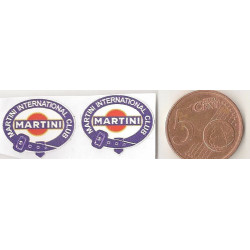 MARTINI  Mini stickers  slot  37mm x 31mm 