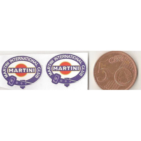MARTINI  Mini stickers  slot  37mm x 31mm 