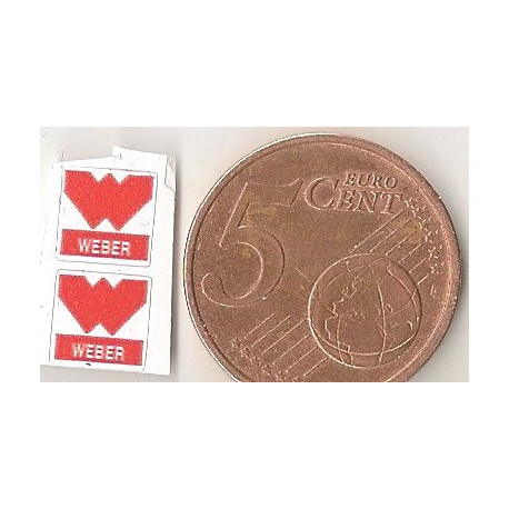 WEBER Mini stickers "slot " 14mm x 14mm