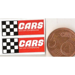 CARS Mini stickers "slot " 55mm x 21mm