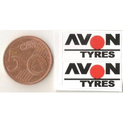 AVON TYRES Mini stickers "slot " 50mm x 23mm