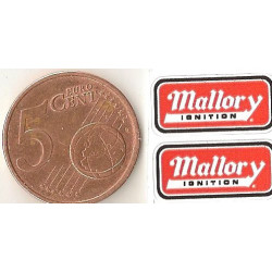 MALLORY ignition Mini stickers "slot "  39mm x 19mm