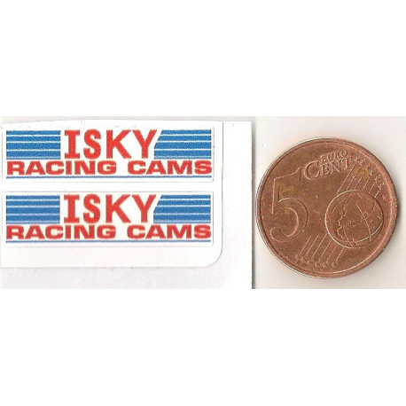 ISKY Racing cams  Mini stickers  slot  64mm x 17mm