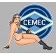 CEMEC  right Pin Up vinyl decal