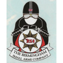   BSA Birmingham biker  Sticker 73mm x 57mm