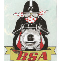   BSA  Motard  Sticker 78mm x 65mm