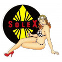 SOLEX  Pin Up gauche Sticker vinyle laminé