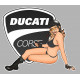 DUCATI CORSE left Pin Up laminated decal