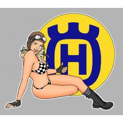 HUSQVARNA Pin Up Sticker 