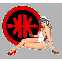 AJS  Pin up Sticker 