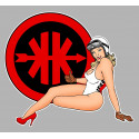 KREIDLER  Pin up gauche Sticker vinyle lamné