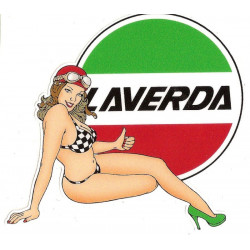 LAVERDA Pin UP Sticker 