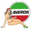 LAVERDA Pin UP droite Sticker