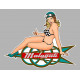 MALAGUTI  Pin up gauche Sticker  