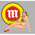 MONTESA left Pin Up  Sticker