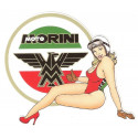 MOTO MORINI  Pin up gauche Sticker vinyle laminé