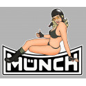 MUNCH  Pin up gauche Sticker  