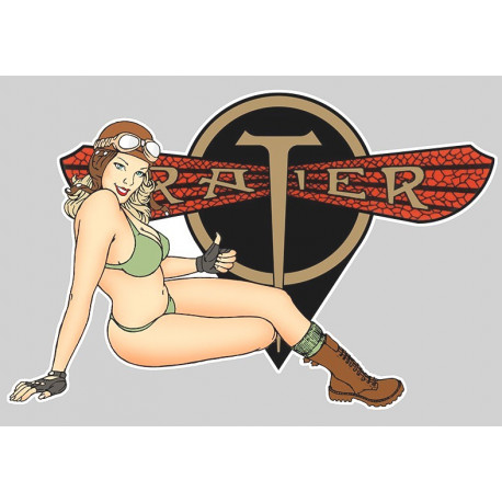 AJS  Pin up Sticker 