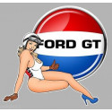 FORD GT Pin Up Sticker droite   