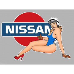  NISSAN Pin Up  Sticker 