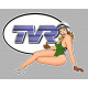 TVR  Pin Up Sticker gauche     